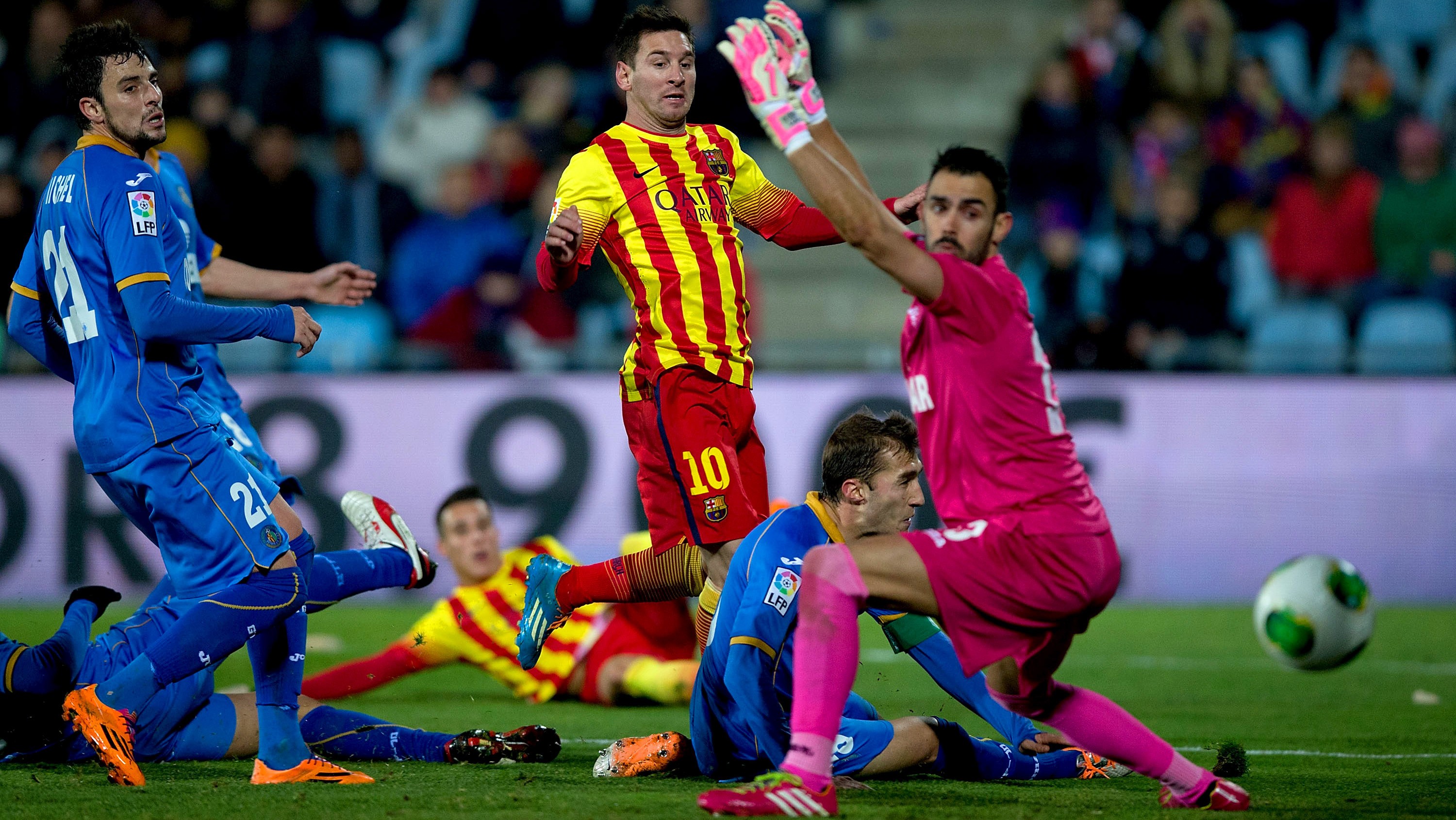 Futbal_Lionel Messi_gól proti Getafe